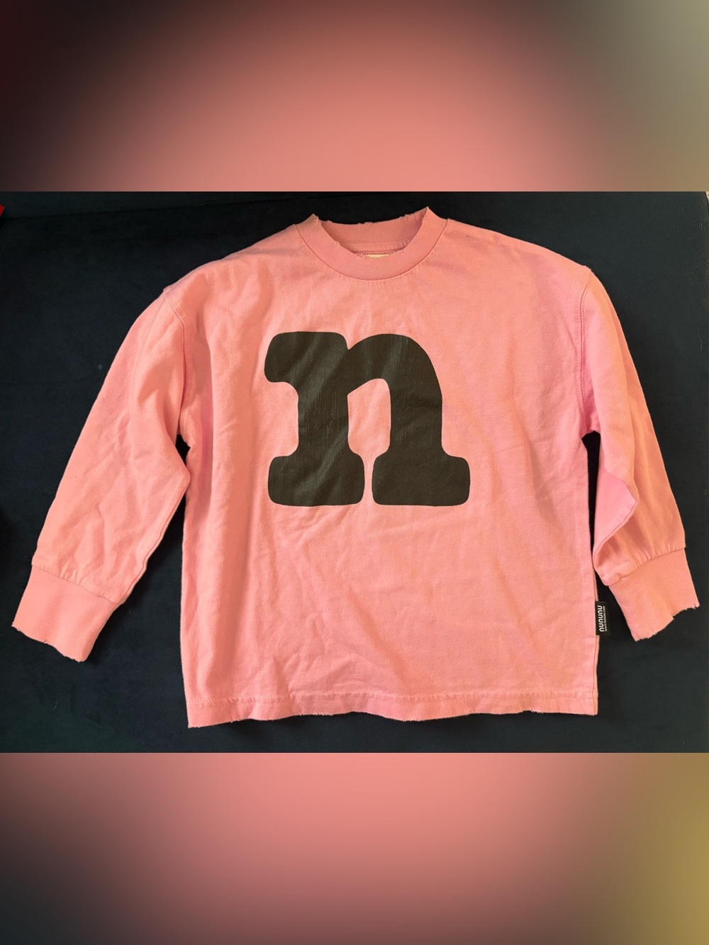 Nununu pink long sleeve t shirt 4-5